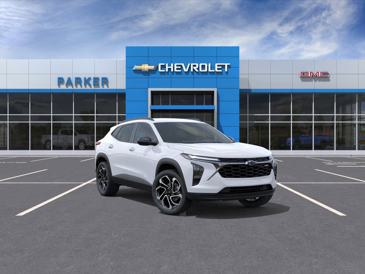 2026 Chevrolet Trax 2RS in Summit White — front three-quarter view