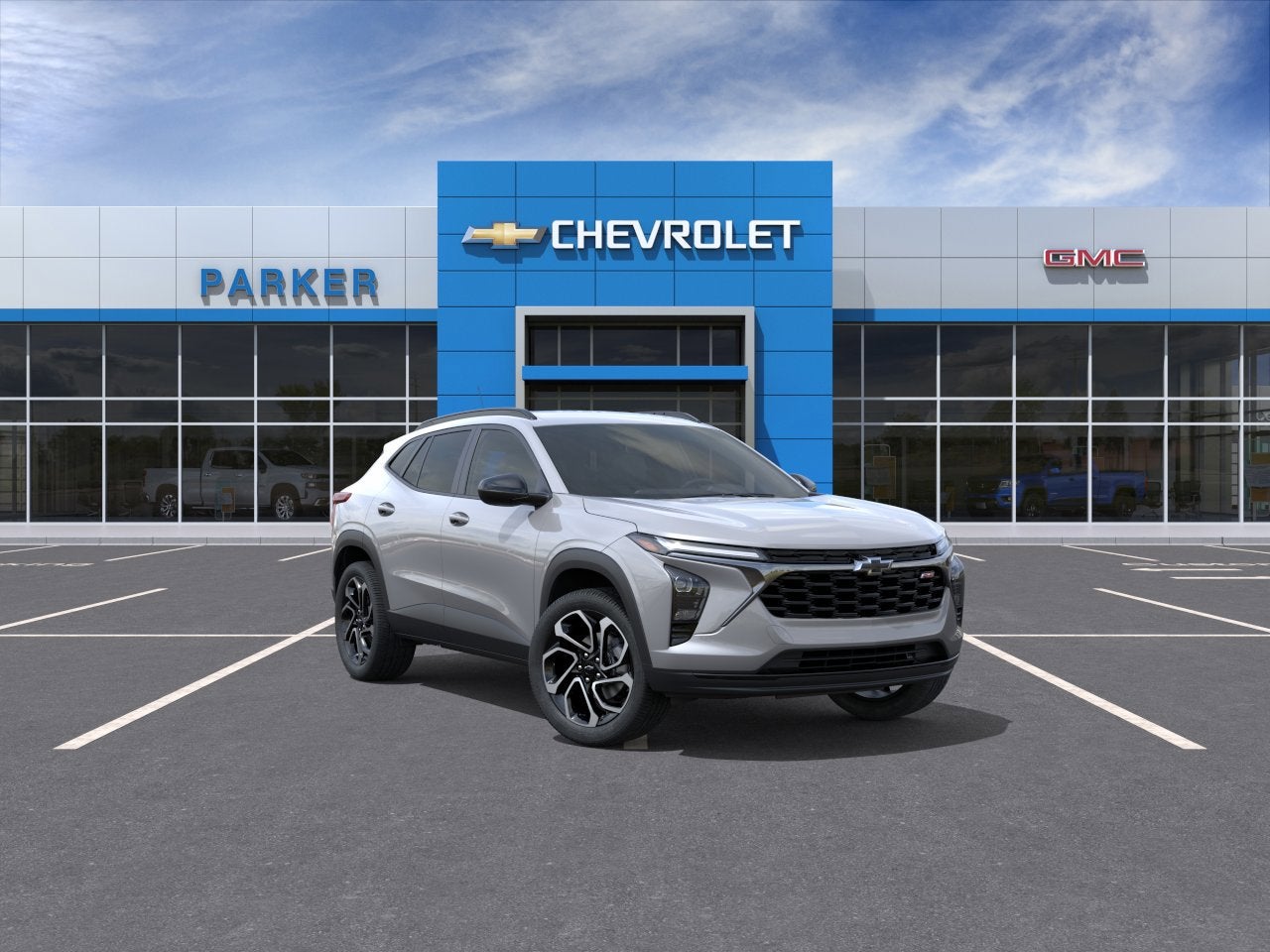 2026 Chevrolet Trax 2RS in Sterling Gray Metallic — front three-quarter view